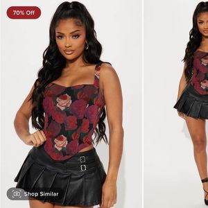 Gabriela mesh corset top